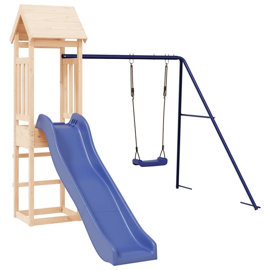 Children's Park of Exterior Madera Maciza de Pino Vidaxl