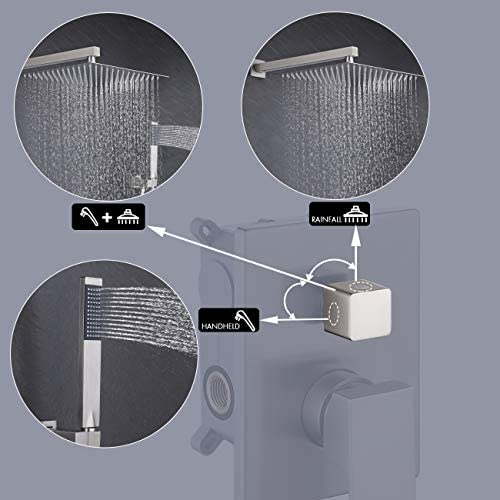 KES Shower System with 12-inch Rainhead Shower