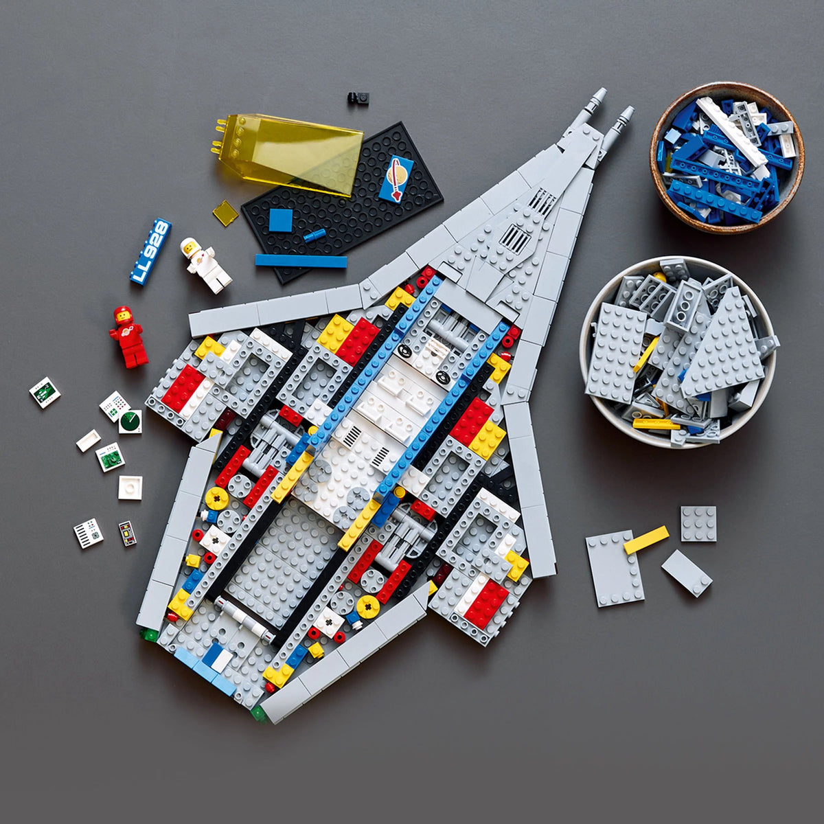 LEGO Icons Galactic Explorer 10497 - Collectible Edition of the 9th Anniversary, Classic Space Ship with Astronaut Figures, Adult Construction Set, Gift Idea for Space Fans