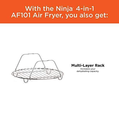 Air Freidora Ninja AF101, 4 Quarters, Black / Grey