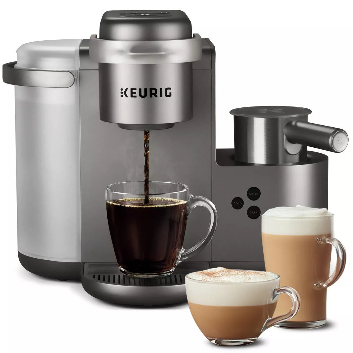Keurig K-Cafe Special Edition K-Cup Coffee Cake for Coffee, Latte and Cappuccino - Nickel