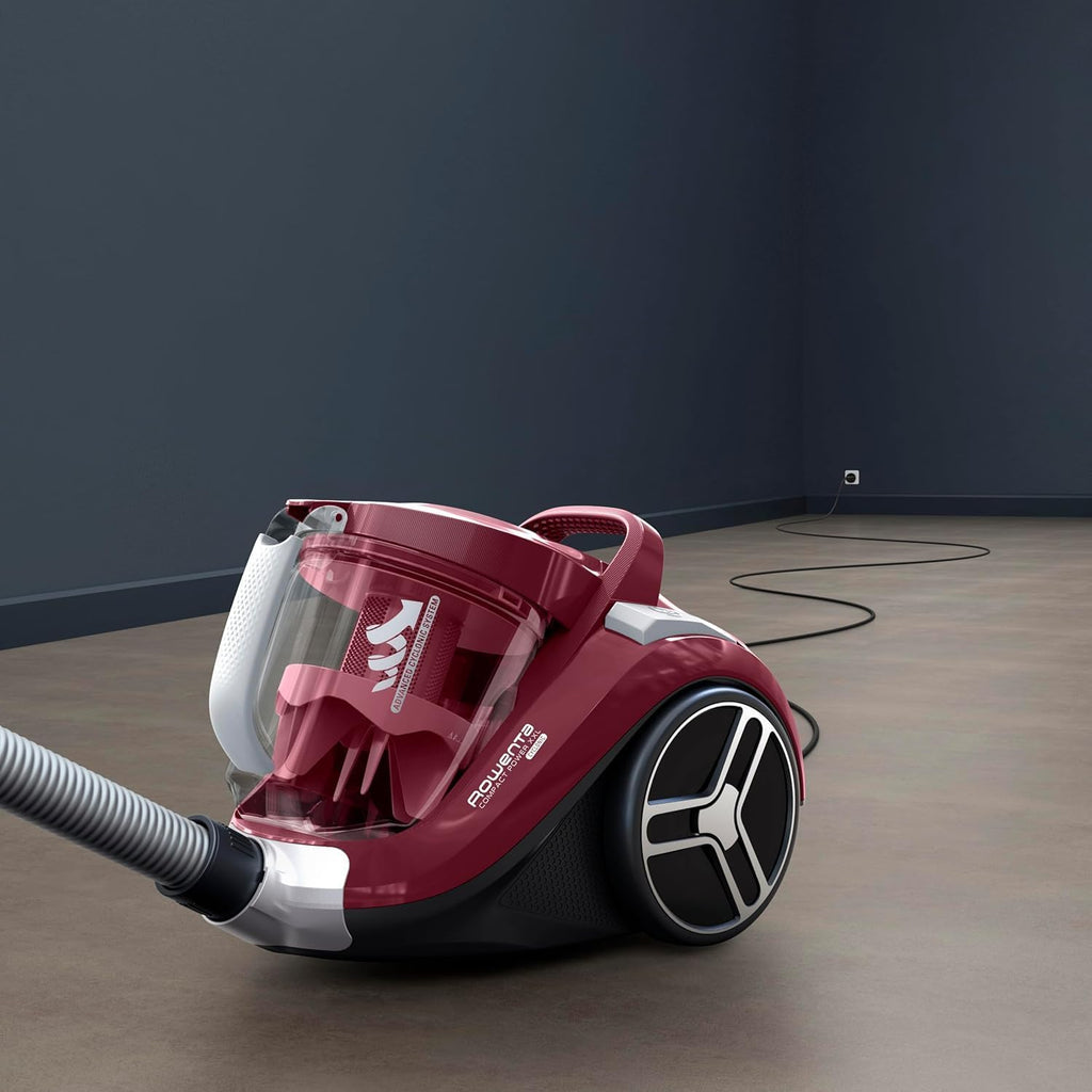 Rowenta Compact Power XXL Bag-free vacuum cleaner, 900W Energy-Efficient Motor, Advanced Cyclonic Filtration, 2.5L Large Extra Deposit, Compact, Classic Kit, RO4B23 Model