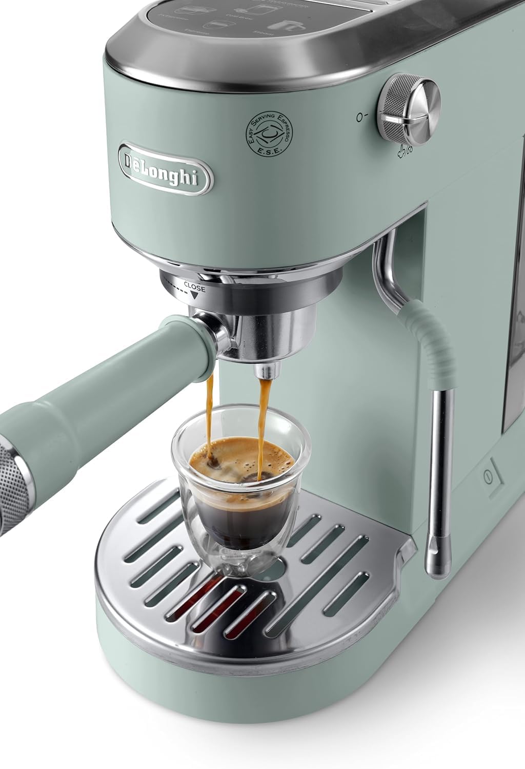 De 'Longhi Dedica - Inoxable Steel Pump Coffee Coffee Coffee Coffee, Espresso and Capuchino, 1.3 Litre Deposit, Antidote System, EC685.M Model, Metal Color