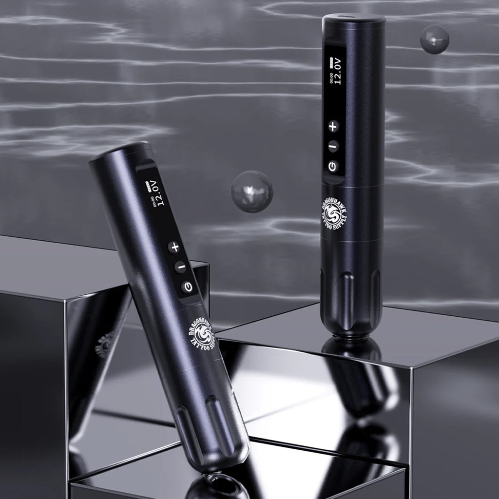 Wireless Dragonhawk X9 Tatuage Machine with 3.5 mm tour