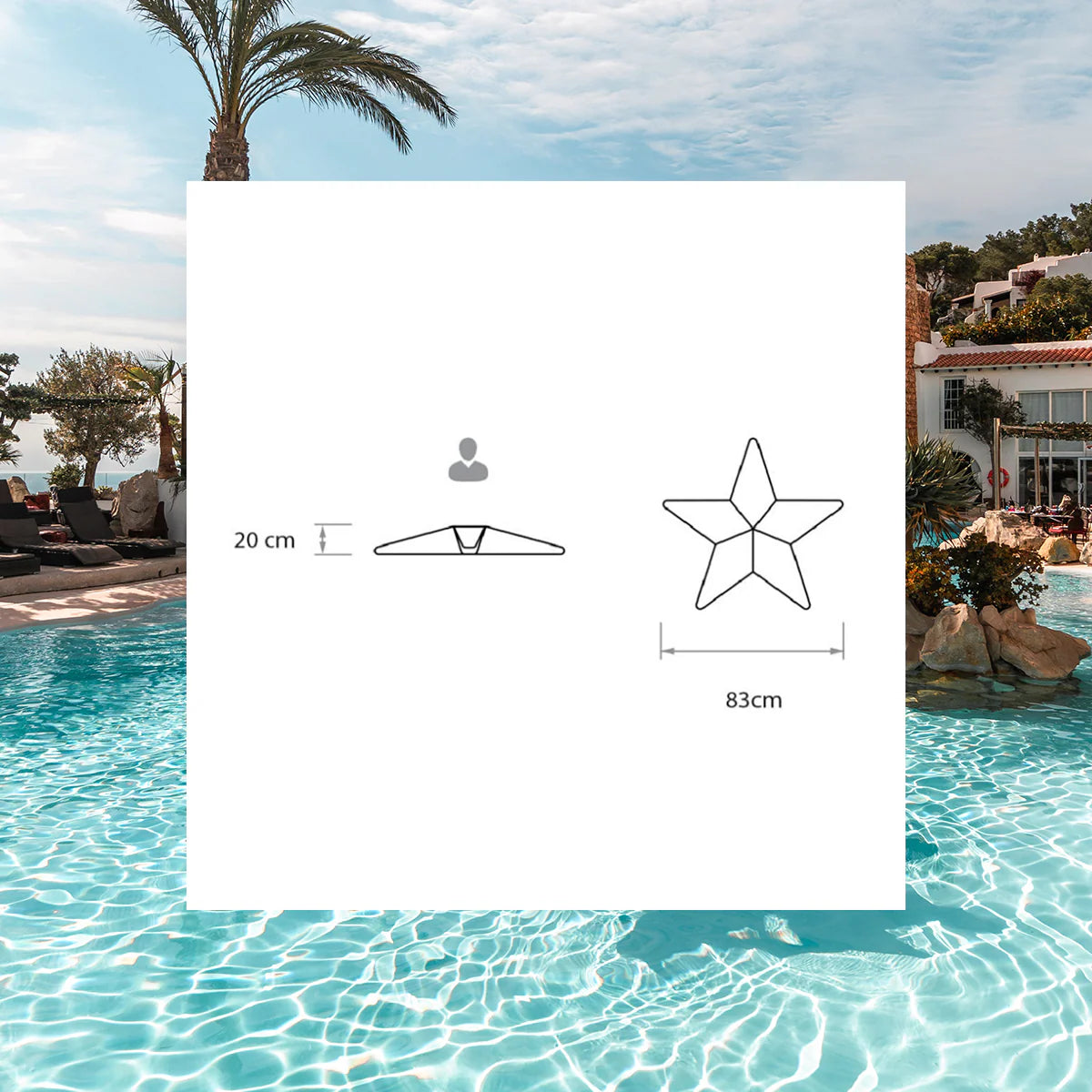 Starfish floating star