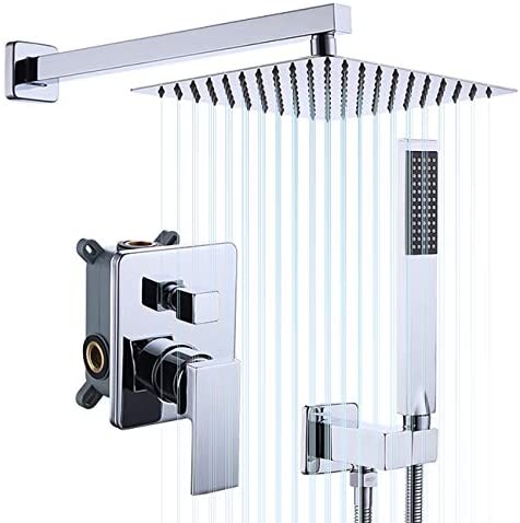 KES Shower System with 12-inch Rainhead Shower