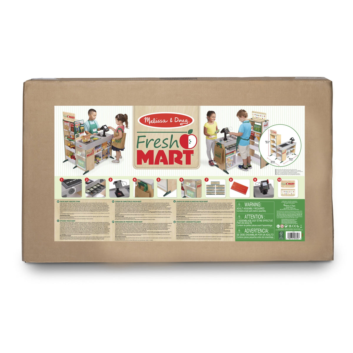 Melissa & Doug Comestible Store Fresh Mart Independent Wood