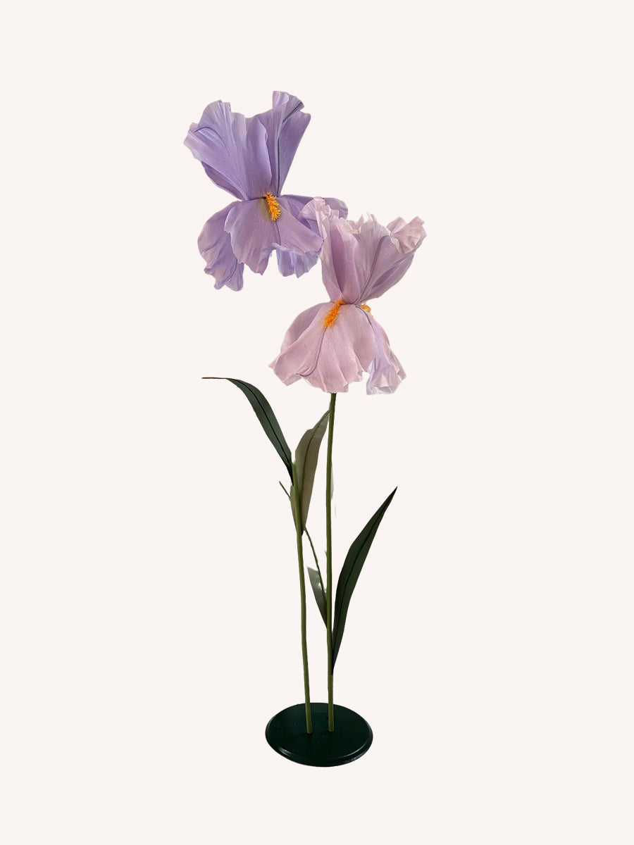 Giant paper lilies - Set of two lilies with leaves