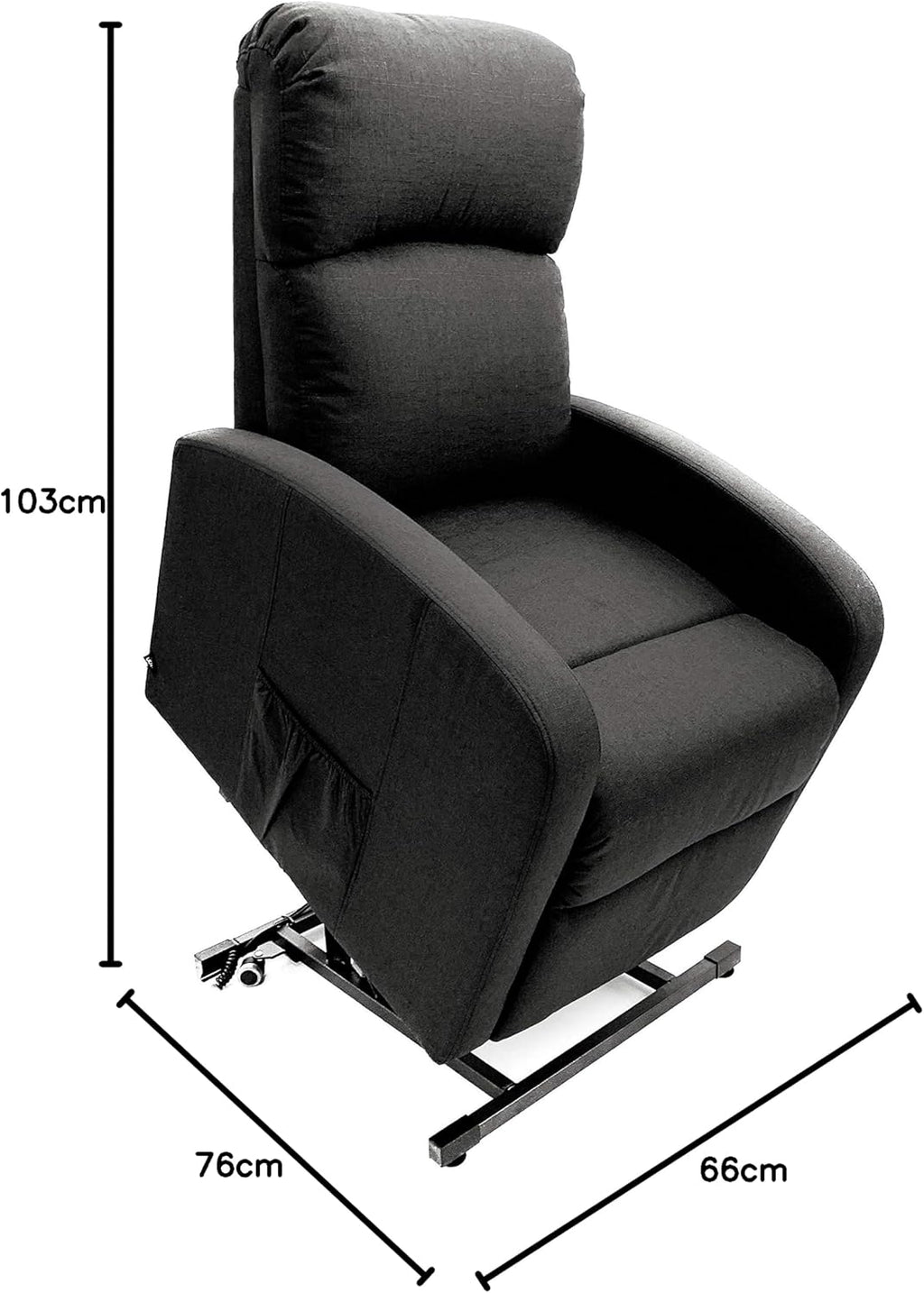 Astan Hogar Relaxing Chair with Self-Help Function (People Lifting), Electric Recliner, Fabric Upholstery, Premium Plus Model AH-AR30630NG