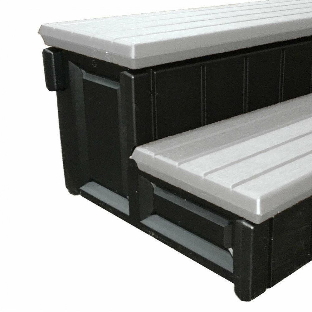 Leisure Accens Stairs with Storage compartment for 36-inch Patio Jacuzzi