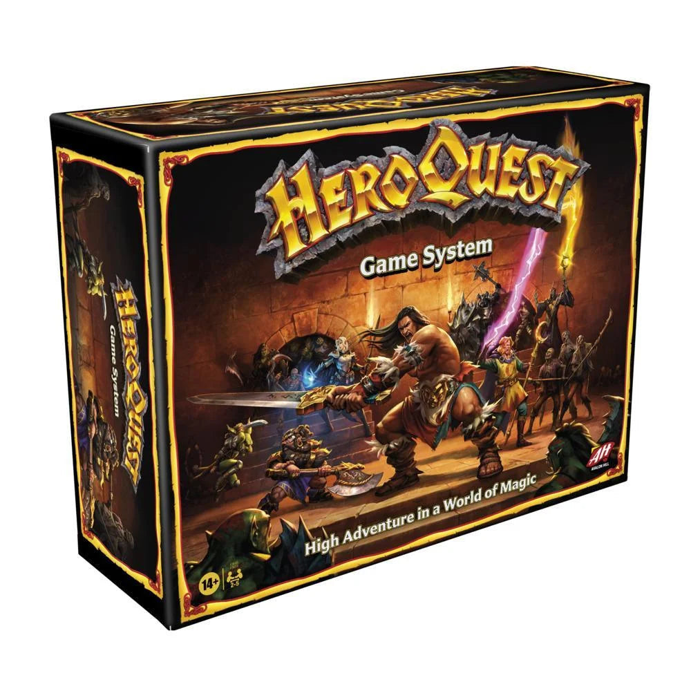 Avalon Hill HeroQuest Table Game, Fantastic Mazmorre Adventure with Miniatures, for 2-5 Players, Ages 14 onwards