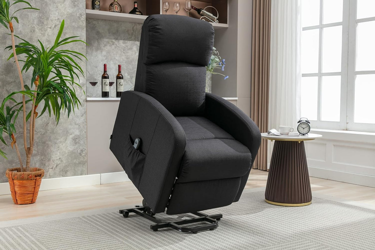 Astan Hogar Relaxing Chair with Self-Help Function (People Lifting), Electric Recliner, Fabric Upholstery, Premium Plus Model AH-AR30630NG
