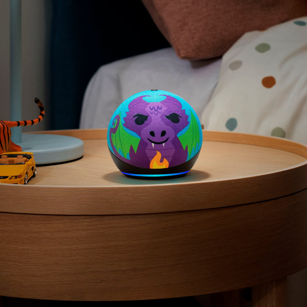 Amazon - Echo Dot Kids (5th Generation, Launch 2022) with Alexa - Fire Dragon