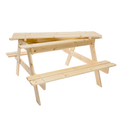 Children's Picnic Table with Incorporated Box to Play - 90x90xa50 Cm Timbela M010-1