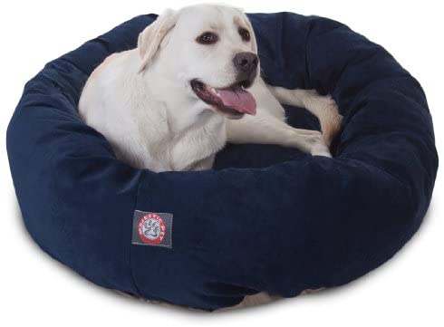 Majestic Pet Villa Bed for Bagel Dogs - 124; Donut-shaped Calming Bed, Multiple Tongs and Colors