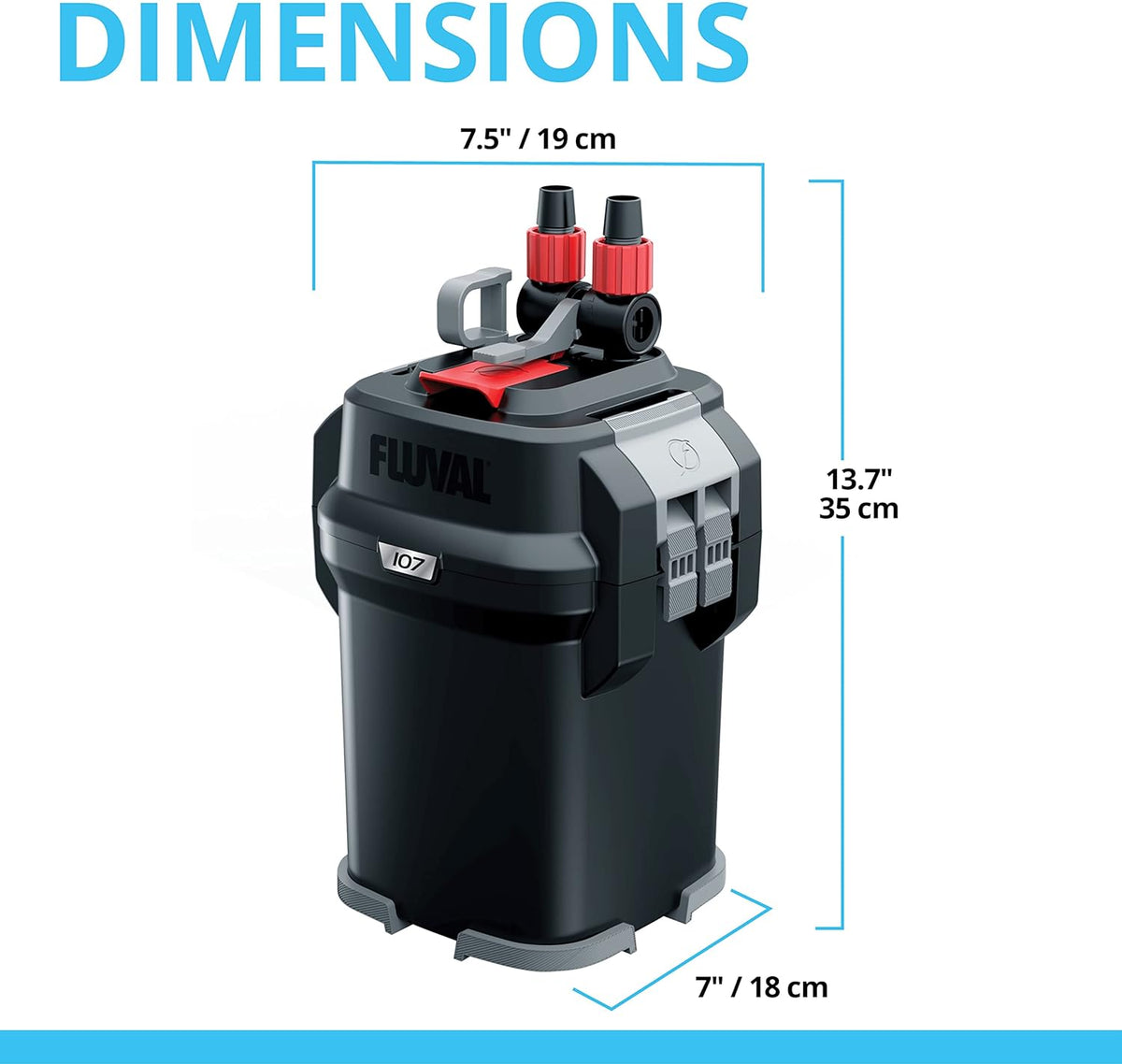 Fluval basket filter 407 - for aquariums up to 100 gallons - basket filter for aquarium
