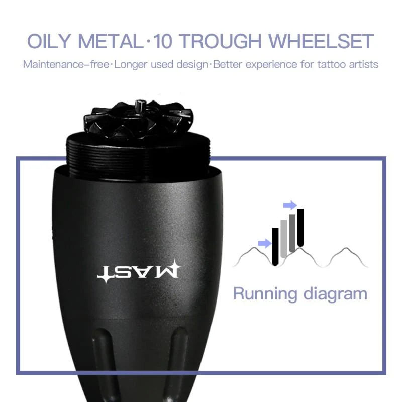 Tattage Machine Kit with Mast Pen WJX Piston and Battery Package