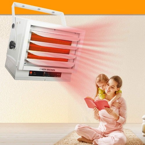 Woven heater with KEN BROWN Forged Fan 3000 / 4000 / 5000W with Double Pit Controls for Garage, Workshop, Storage or Storage Area, ETL Security Certification