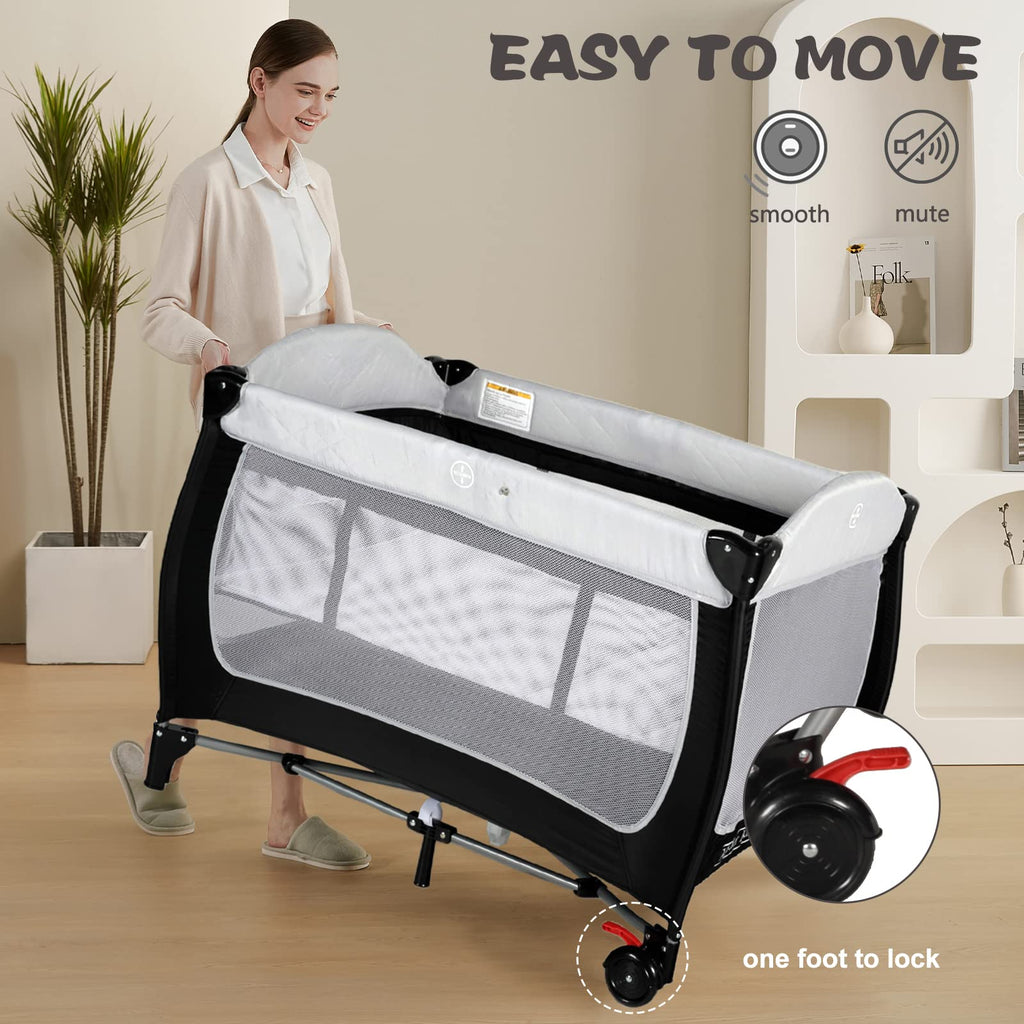 Kinder King Adjustable Portable Cot
