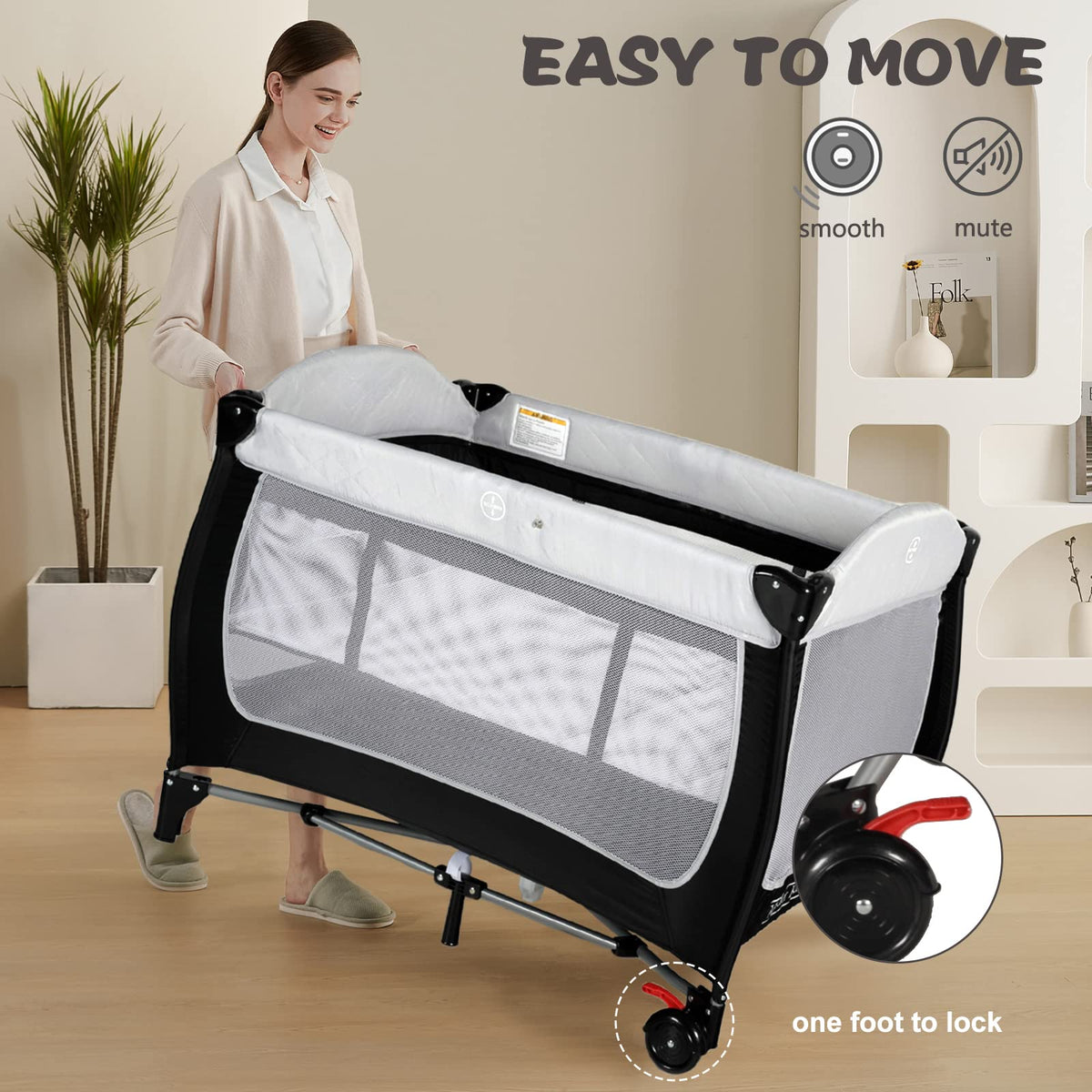 Kinder King Adjustable Portable Cot