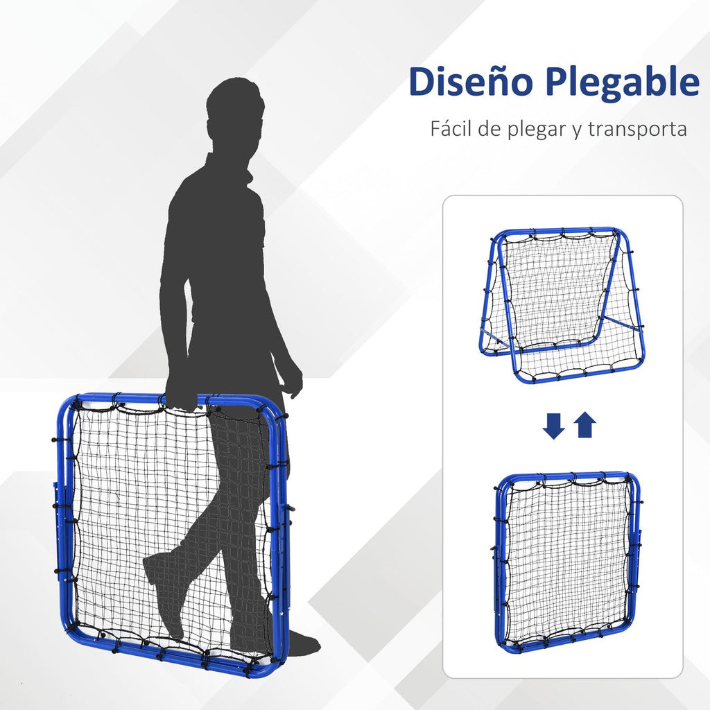 Plegable and Adjustable Rebound Network in Homcom angle 100x95x90 Cm Blue