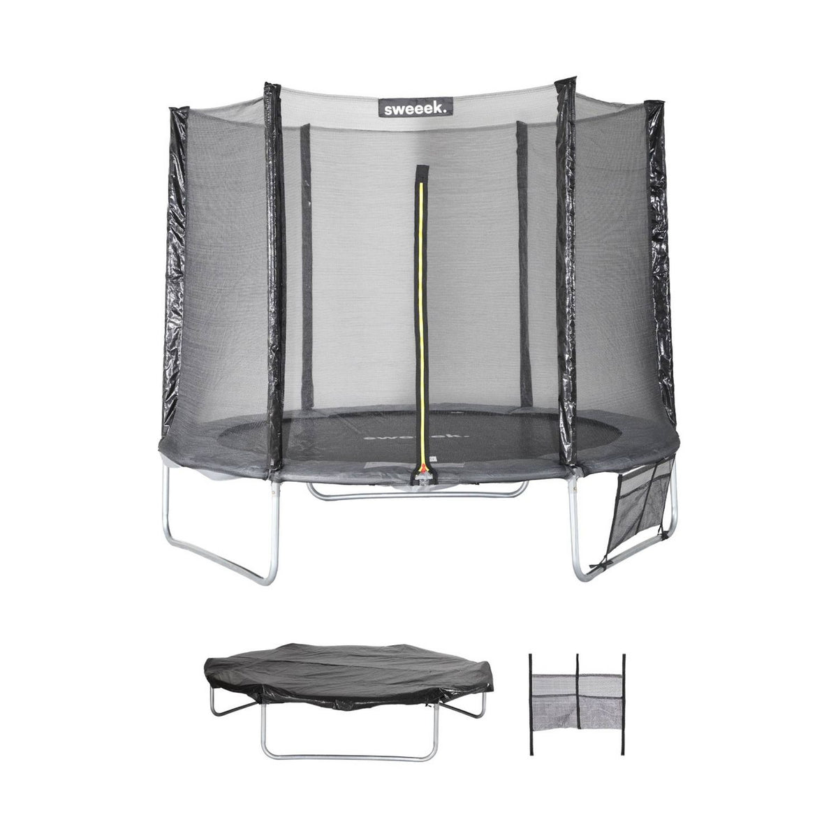 Elastic Bed With Pack Accessories, 250cm, Grey