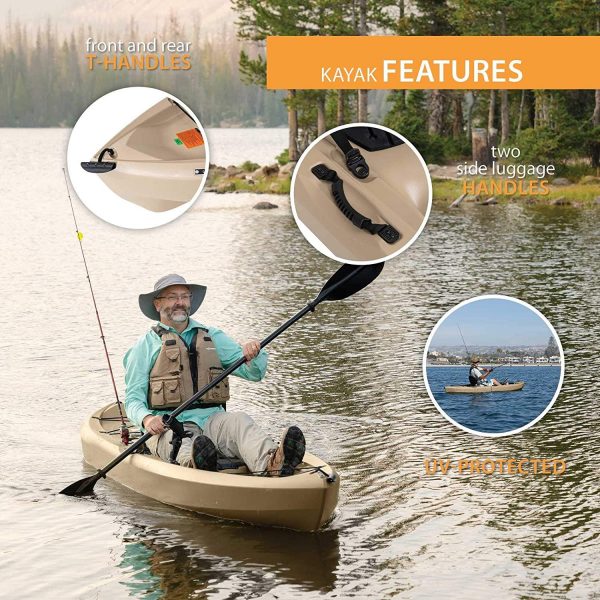 Lifetime 90806 Tamarack Angler 100 Kayak Fishing 2 Packages (Including Remos)