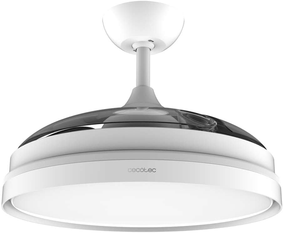 Cecotec Roof Fan with Retractable Asps and Invisible Energy Silence Aero 4280 Steel, 40 W, Diameter 42 Pulses (106 cm), Timer, 3 Tons of Light, Summer Function