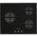 Gas Plate Smeg PV163B3 - 3 Fuses, 60cm, Founded Iron, Black