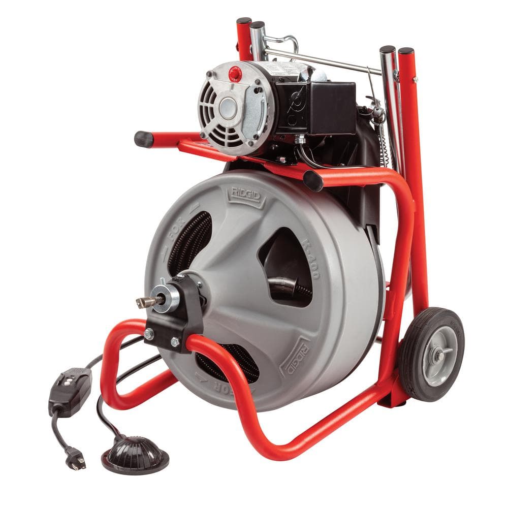 K-400 120 Volt Drill Untying Machine with 3 / 8 inch C-32IW Cable. x 75 ft + 4 Piece and Glove Tools 52363