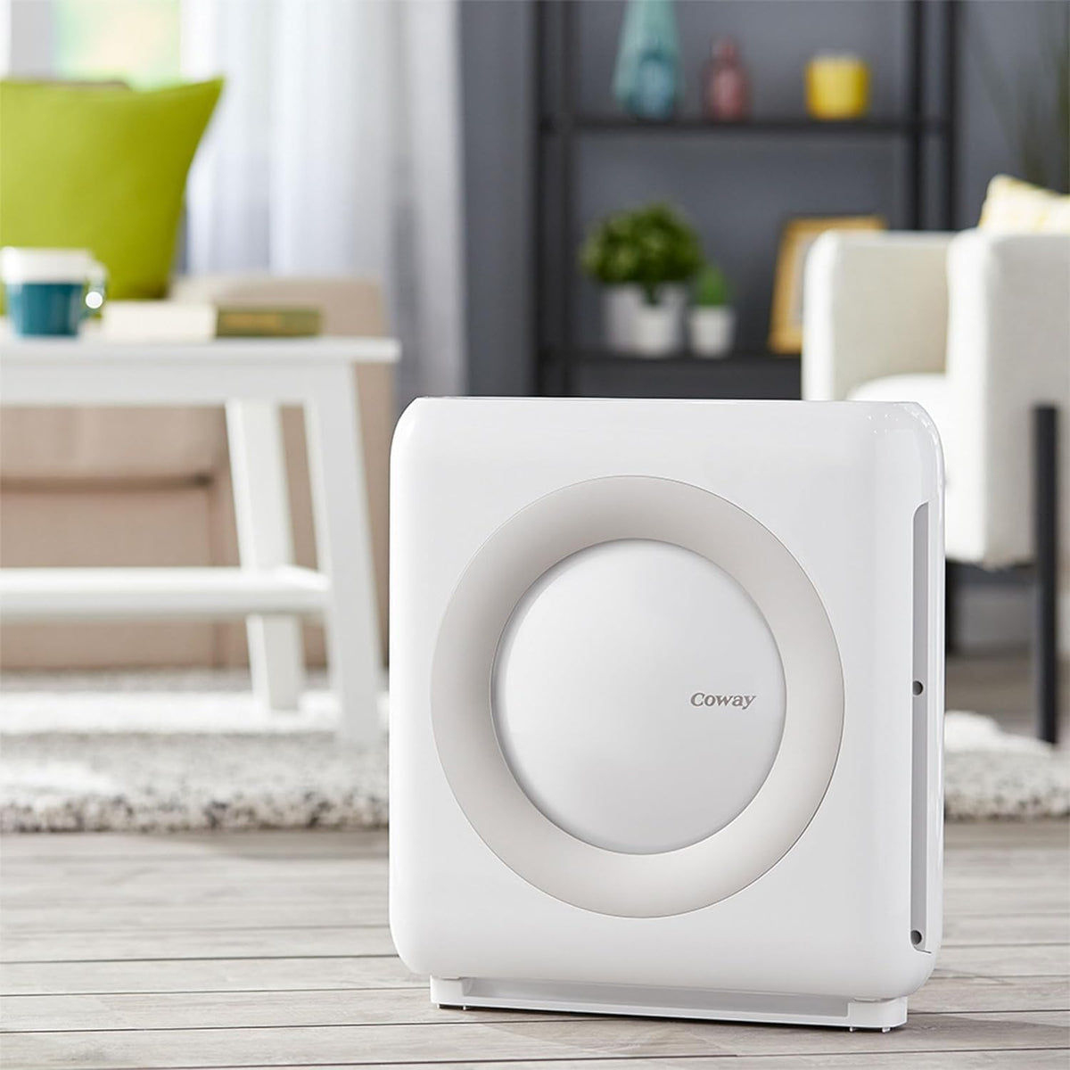 True HAPA Purifier with Air Quality Monitoring, Automatic Mode, Timer, Eco Filter and Mode Indicator, 16.8 x 18.3 x 9.7 inches, White