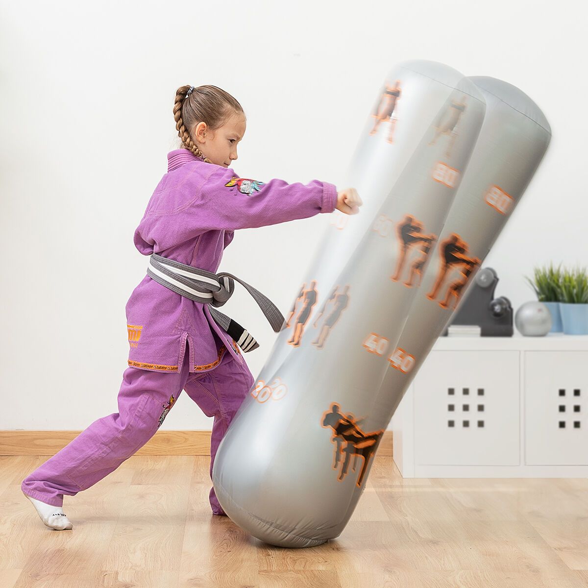 Hinged Pie Boxing Sac for Children Pvc 40 X 115 X 40 Cm Ig814625 - Innovagoods.