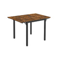 Rustic and Black Brown Dining Table