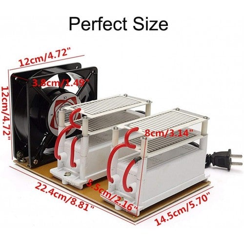 Ozone Generator LEONEBEBE 110V Ozone Disinfection Machine Air Purifier Long Life Type with DHL Shipping Timer (2000 mg)
