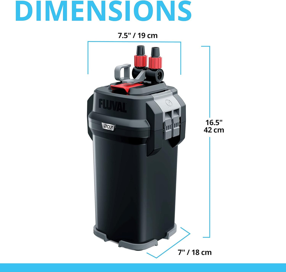 Fluval basket filter 407 - for aquariums up to 100 gallons - basket filter for aquarium