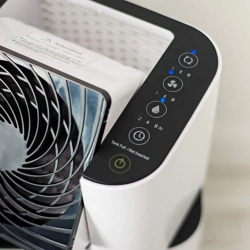 IRIS USA, Inc. DHM-DDC50 Dehumidifier with Circulator Fan, White