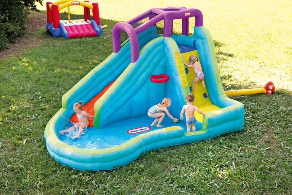 Little Tikes Slam'n Curve Slide, Multicolor
