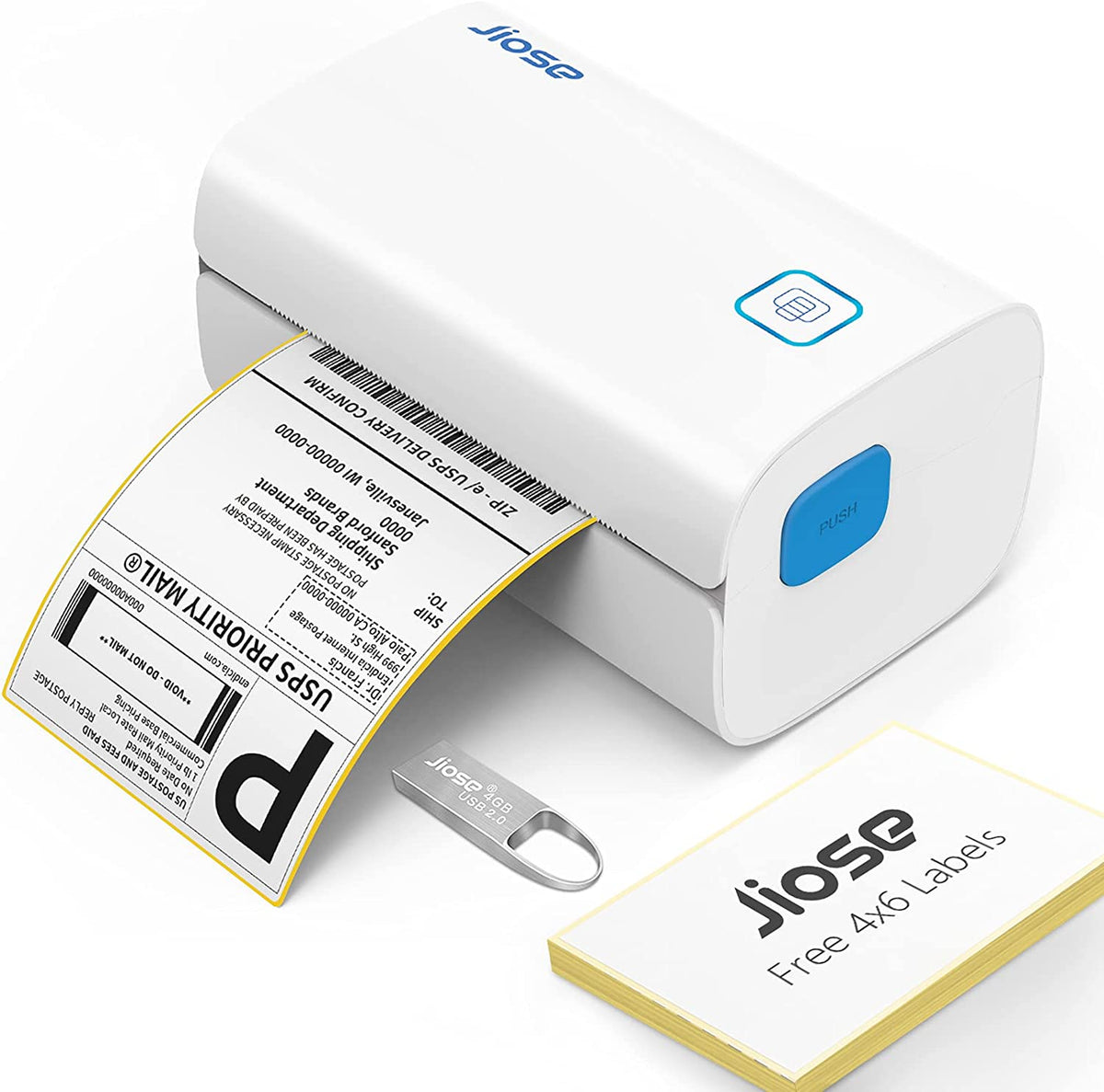Jiose Shipping Tags Printer, Thermal Machine to Print Tags