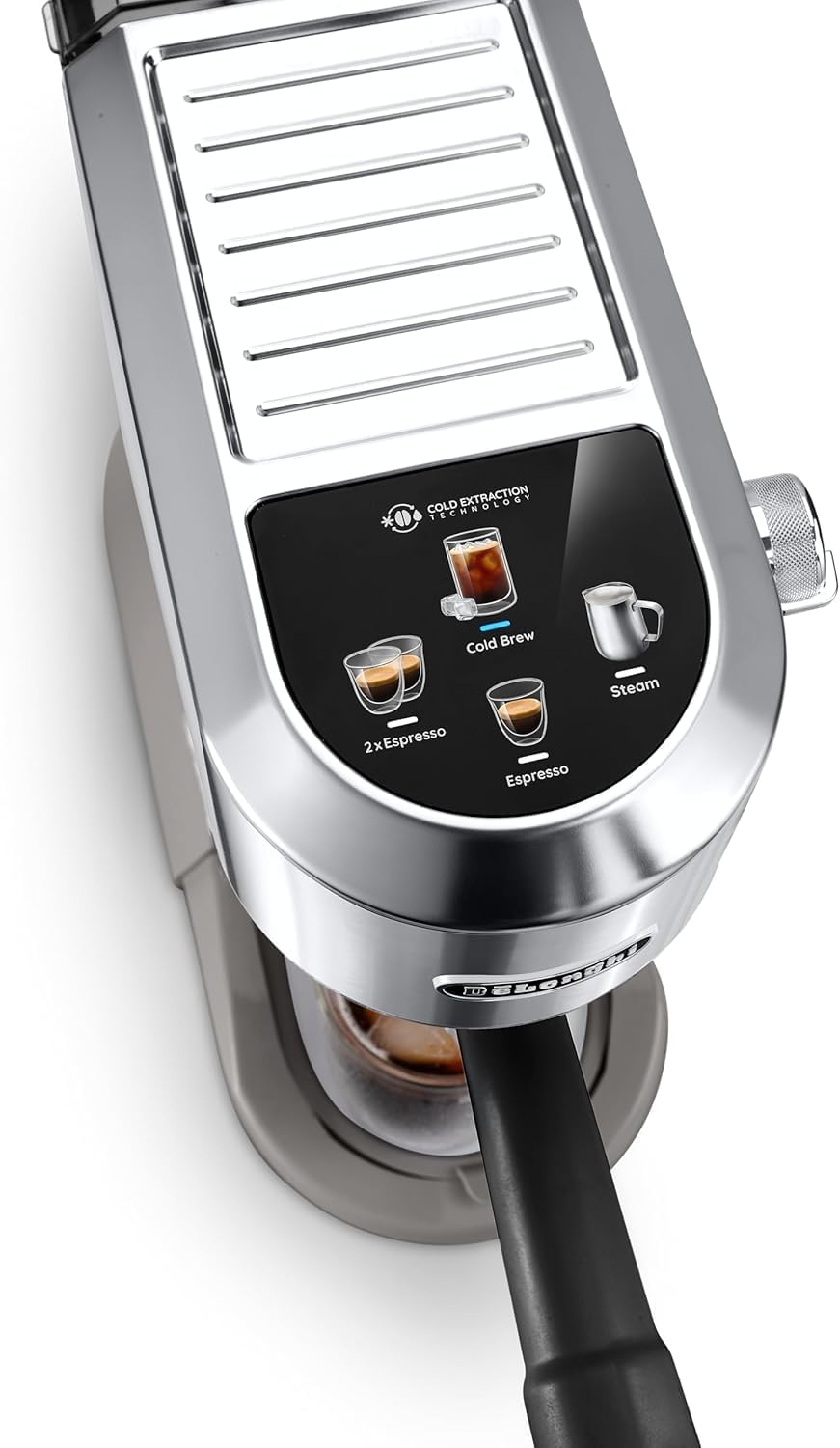 De 'Longhi Dedica - Inoxable Steel Pump Coffee Coffee Coffee Coffee, Espresso and Capuchino, 1.3 Litre Deposit, Antidote System, EC685.M Model, Metal Color