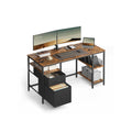 Desktop with 3 shelves 2 Cajonese