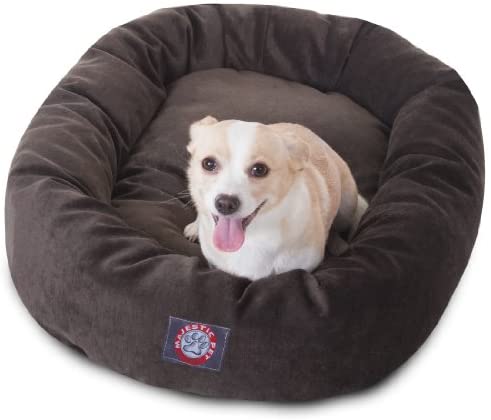 Majestic Pet Villa Bed for Bagel Dogs - 124; Donut-shaped Calming Bed, Multiple Tongs and Colors