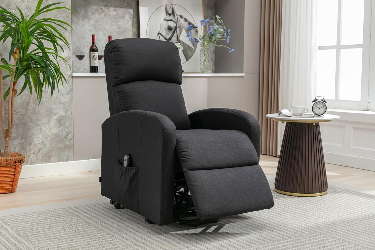 Astan Hogar Relaxing Chair with Self-Help Function (People Lifting), Electric Recliner, Fabric Upholstery, Premium Plus Model AH-AR30630NG