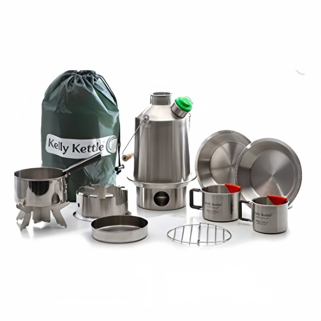 41 oz Ultimate Scout Kelly Kettle Kit. - Stainless Steel kettle for Camping, Silbate Light kettle, Fishing, Hunting, Hiking, Survival Equipment