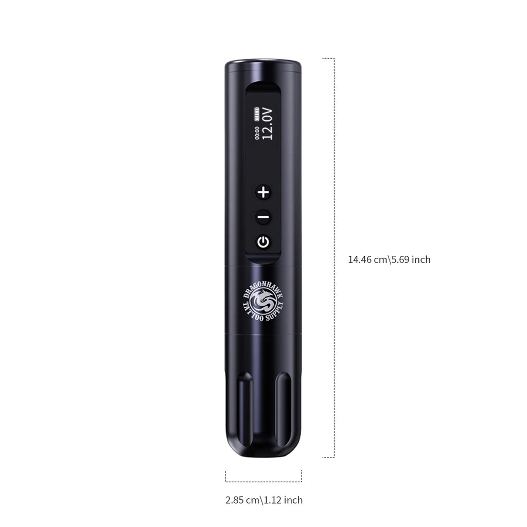 Wireless Dragonhawk X9 Tatuage Machine with 3.5 mm tour