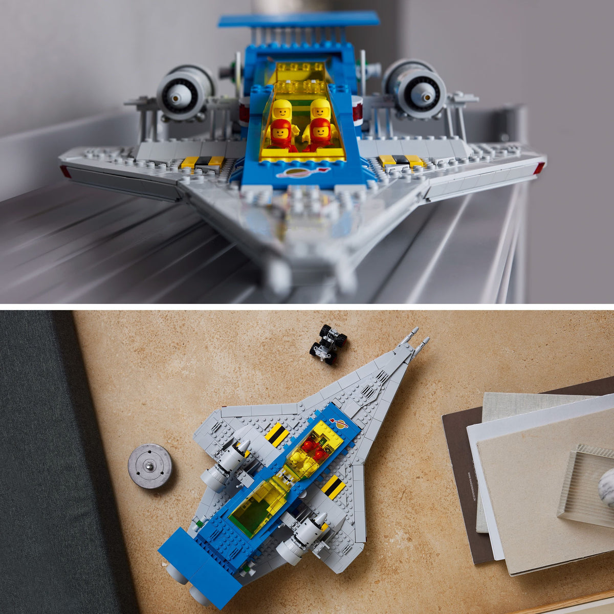 LEGO Icons Galactic Explorer 10497 - Collectible Edition of the 9th Anniversary, Classic Space Ship with Astronaut Figures, Adult Construction Set, Gift Idea for Space Fans