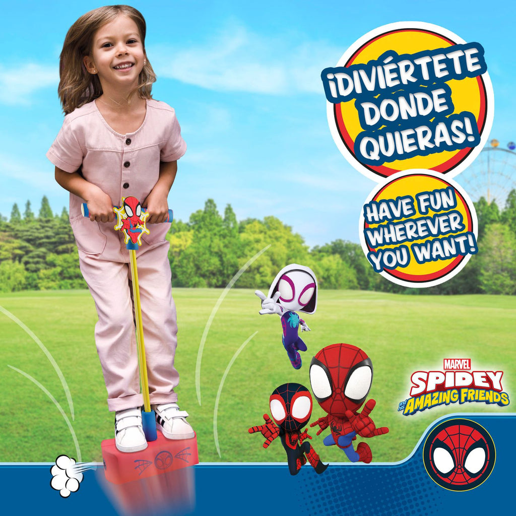 Spider and His Superteam Pogo 3d Jumper