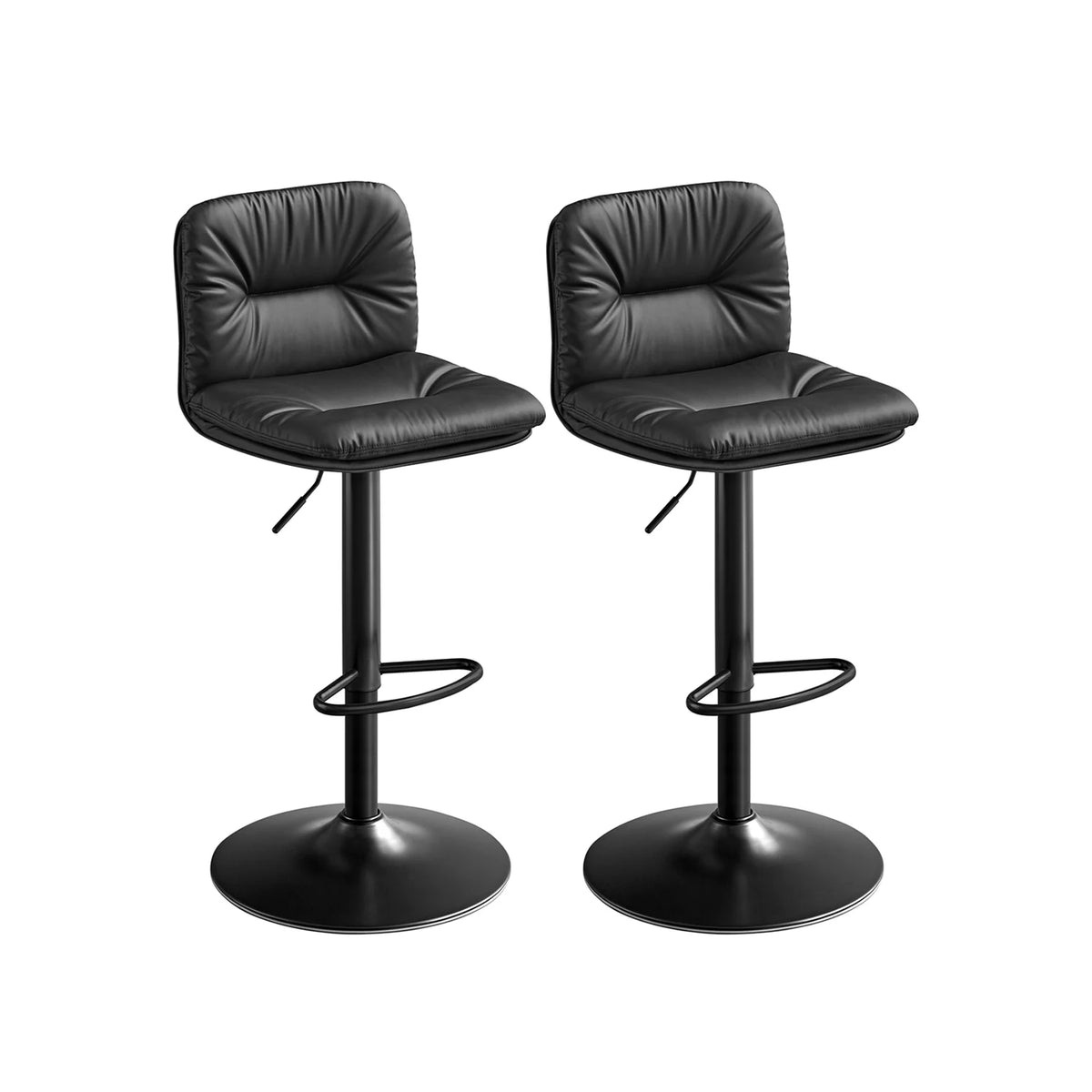 2 bar stool game with black back