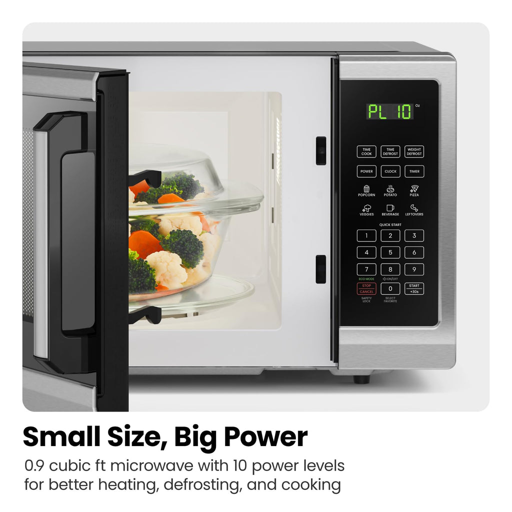 Chefman Encimera Microwave Stainless Essentials