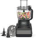 Ninja BN750EU Filter 2-en-1 - 1200 W, 3 Automatic Programs, 4 Manual Settings, Auto-iQ Technology, 2.1 L Jar and 700 ml Vase, Dishwasher-suitable Parts - Black / Silver