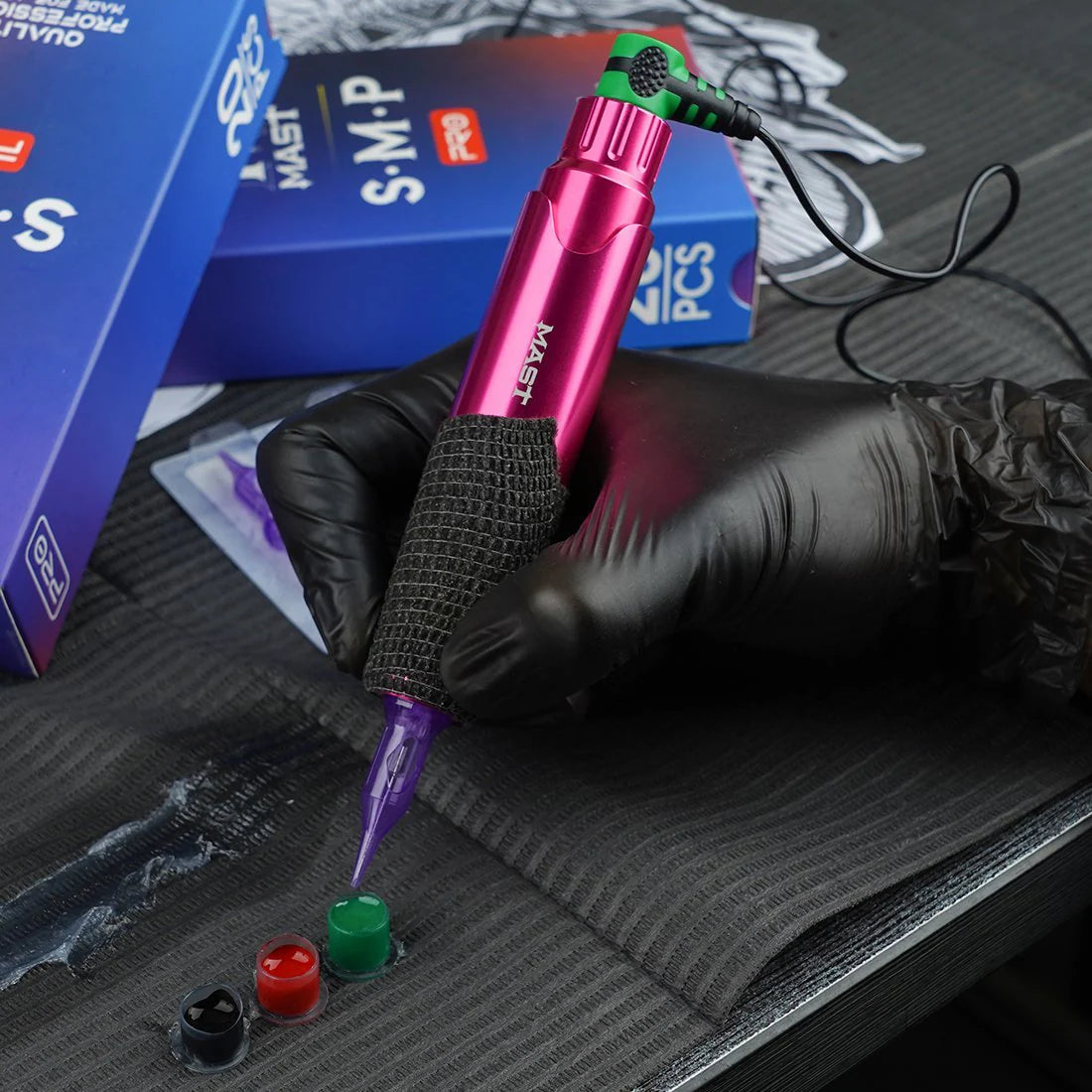 Mast P10 Tat Machine Kit with Halo Power Source - SMP